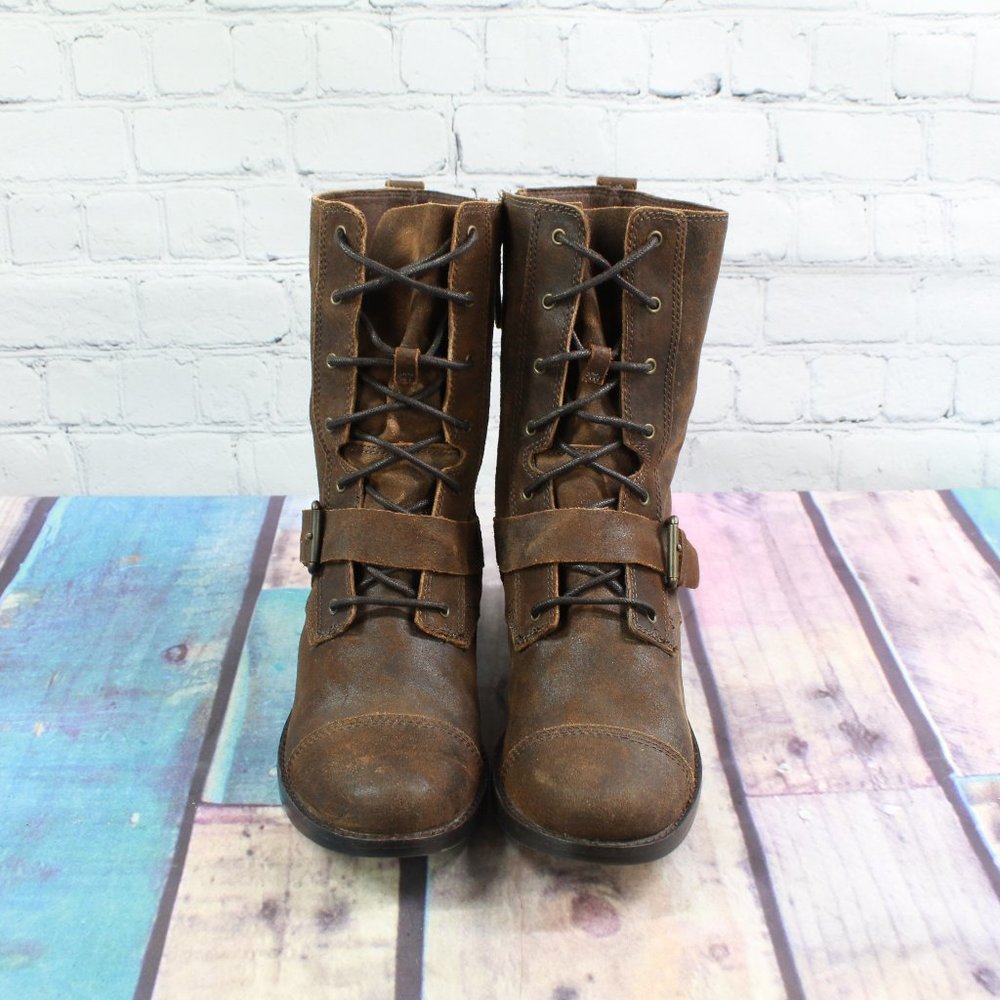 UGG Australia Marela Combat Lace Up Boots Size 8.5 - Picture 5 of 10